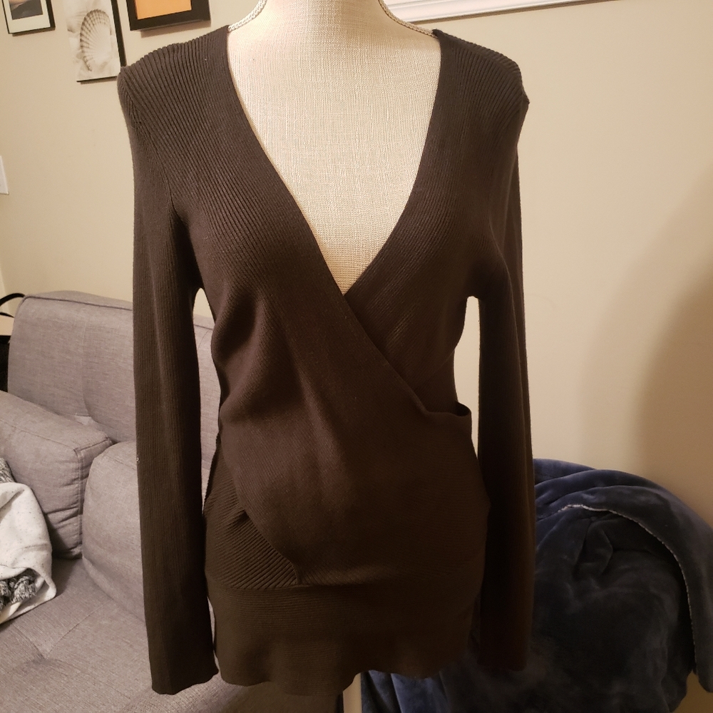 INC sweater with stomach flattening style